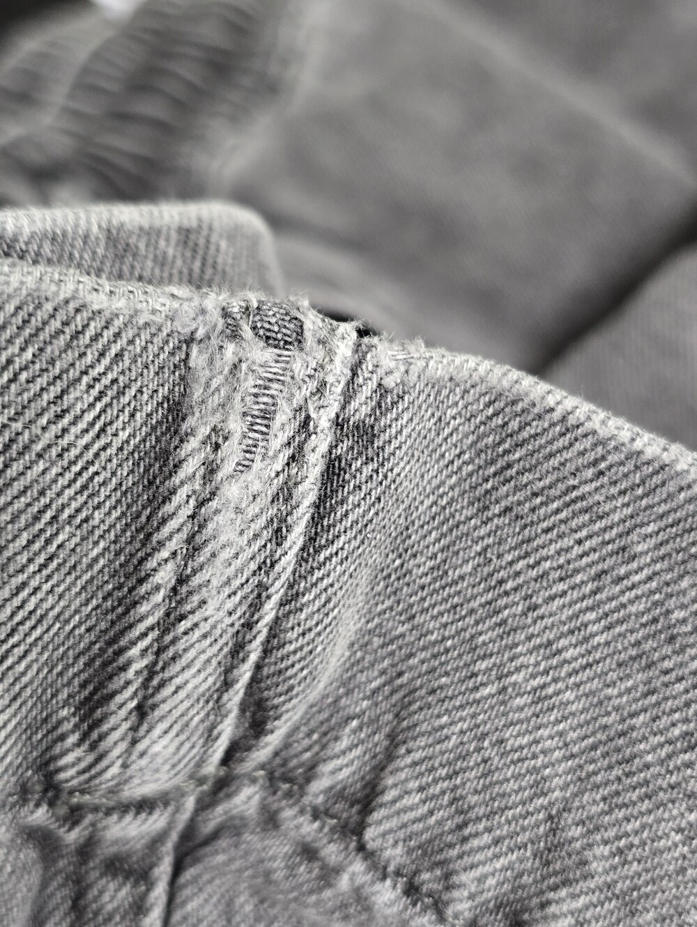 COS Wide Leg Fluid Denim Trousers Cotton Lyocell Baggy Gray Pants Jeans Size 14 - Picture 14 of 16
